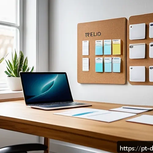Home 31 효과적인 생산성 도구를 찾는 방법 - A modern home office scene featuring a young professional with a neat desk setup, multiple devices i...